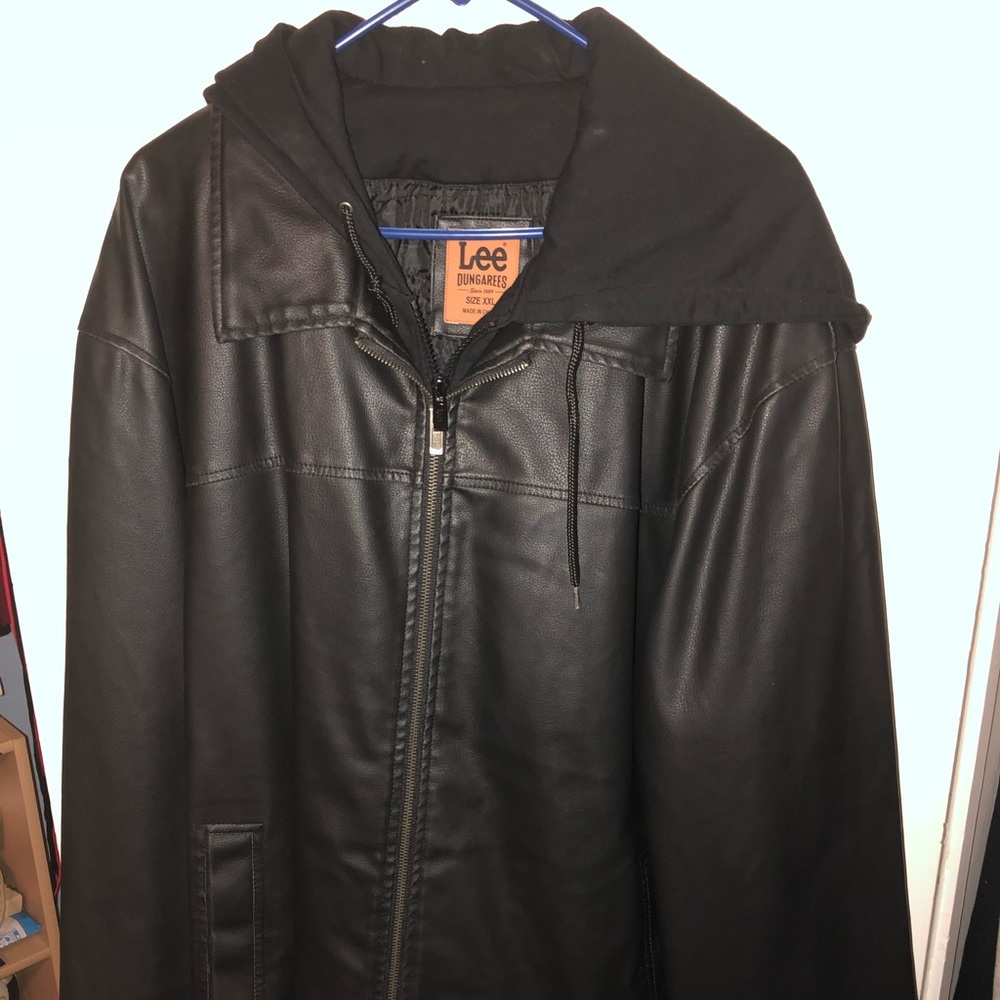Lee’s Dungarees Hooded Leather Jacket